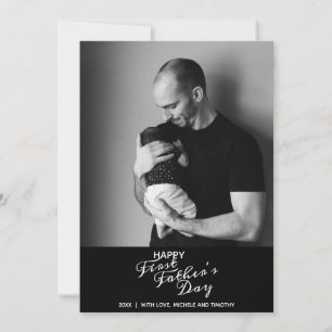 Schönes erstes Vatertags Elegante Typografie Foto
