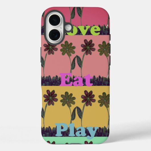 Schönes Essen Play Schöne Feminin Farben Case-Mate iPhone Hülle (Rückseite)