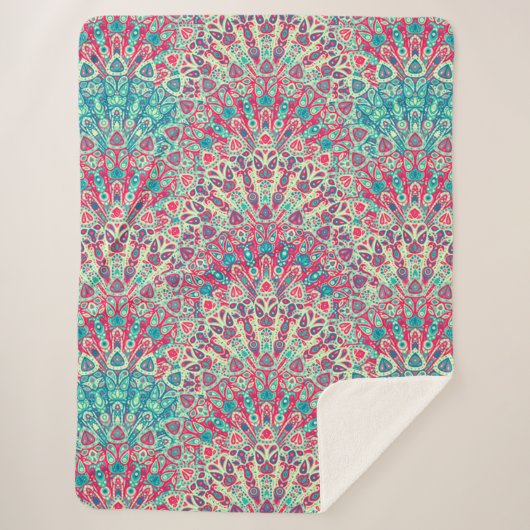 Schönes ethnisches Muster Sherpadecke (Vorderseite)