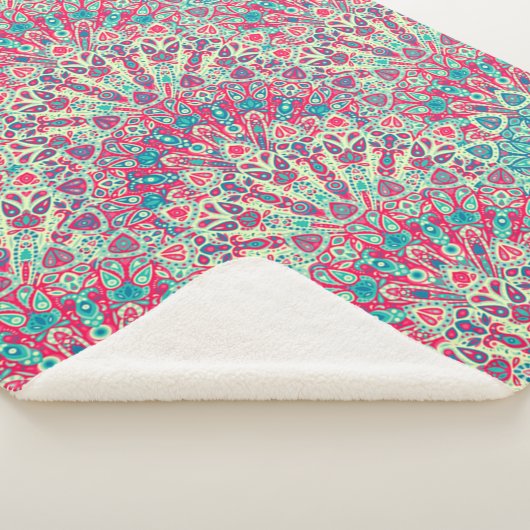 Schönes ethnisches Muster Sherpadecke (3/4)