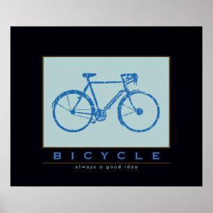 schönes Fahrrad . Fahrrad . Bike-Thema Poster