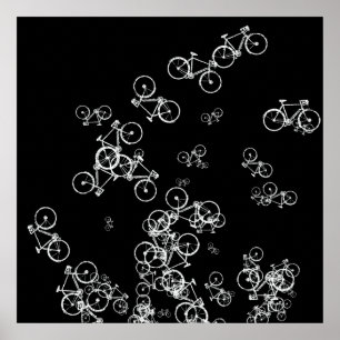 schönes Fahrrad . Fahrrad . Bike-Thema Poster