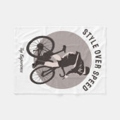 Schönes Fahrraddesign - Stil über Geschwindigkeit Fleecedecke (Vorderseite (Horizontal))