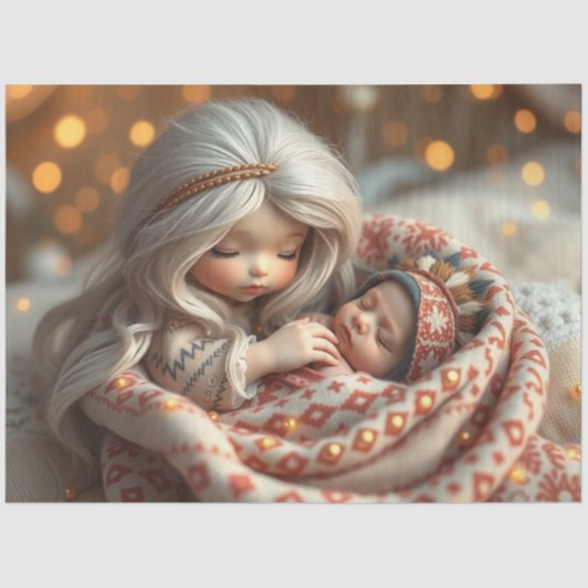 Schönes Faible und Baby Fantasy Art Tissue Paper Seidenpapier (Vorderseite)