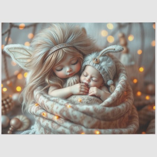 Schönes Faible und Baby Fantasy Art Tissue Paper Seidenpapier (Vorderseite)