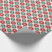 Schönes Fair Isle Design-Verpackungspapier Geschenkpapier (Ecke)