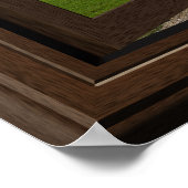 Schönes Fake Fensterblick Golfplatz Poster (Ecke)