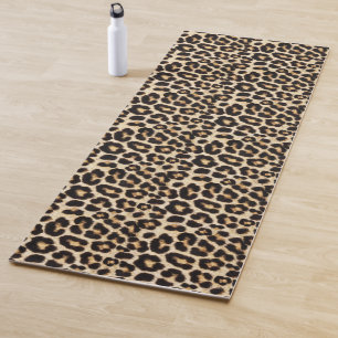 Schönes Fake Fur   Leopard-Imitate Fur Yogamatte