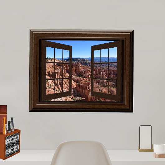 Schönes Fake Window View Bryce Canyon Utah Poster