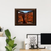 Schönes Fake Window View Bryce Canyon Utah Poster (Heimbüro)
