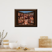 Schönes Fake Window View Hoodoos Bryce Canyon Poster (Küche)