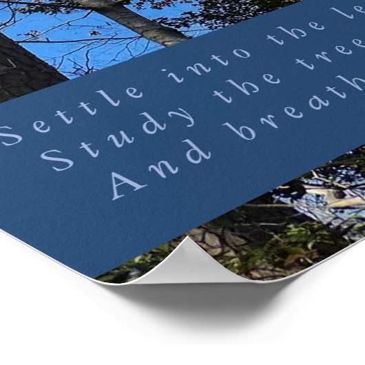 Schönes Fall Day Poster (Ecke)