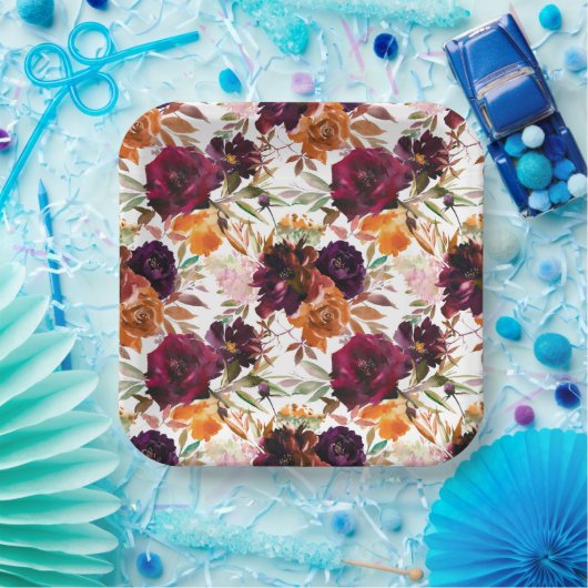 Schönes Fall Themed Party Plate Pappteller (Party)