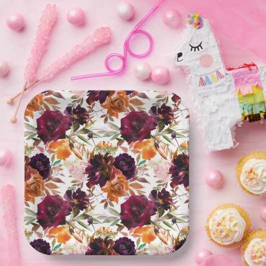 Schönes Fall Themed Party Plate Pappteller (Party)