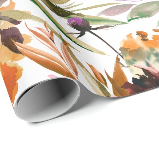 Schönes Fallen Farbe Blumenpapier Geschenkpapier (Rolleneckpunkt)