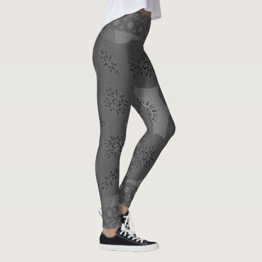 Schönes fantastisches feminines silberfarbenes Des Leggings (Rechts)