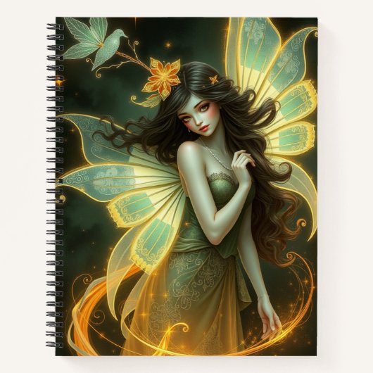 Schönes Fantasy Faible Art Notebook Notizblock (Vorderseite)