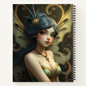 Schönes Fantasy Faible Art Notebook Notizblock (Rückseite)