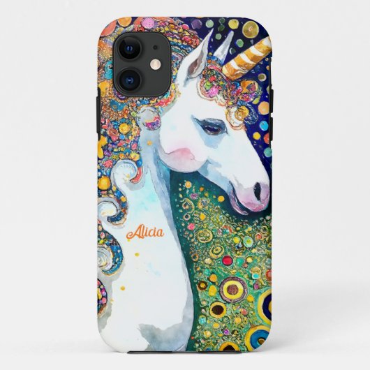Schönes Fantasy Unicorn Case-Mate iPhone Hülle (Rückseite)
