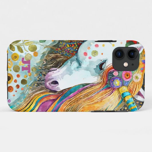 Schönes Fantasy Unicorn Case-Mate iPhone Hülle (Rückseite (Horizontal))