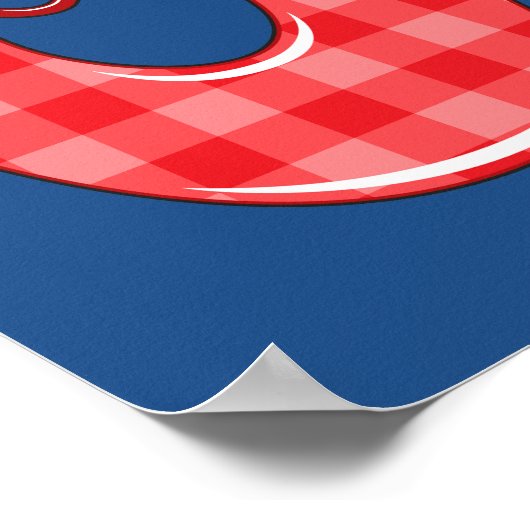 Schönes, farbenfrohes Alphabet für Kinder, Kinderz Poster (Ecke)