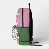Schönes farbenfrohes Blumenmuster  Bedruckter Rucksack (Rechts)