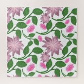 Schönes farbenfrohes Blumenmuster Puzzle (Horizontal)