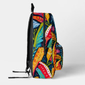 Schönes, farbenfrohes Otomi-Blumenmuster. Bedruckter Rucksack (Links)