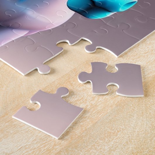 Schönes, farbenfrohes Pony mit Regenbogenfarben, P Puzzle (Seite)