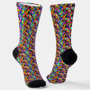 Schönes farbenprächtiges, mehrfarbiges Abstraktes Socken