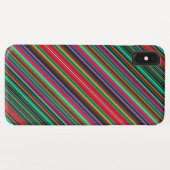 Schönes farbenprächtiges, mehrfarbiges Streifenmus Case-Mate iPhone Hülle (Rückseite (Horizontal))