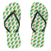 Schönes farbenprächtiges Muster Badesandalen (Fußbett)