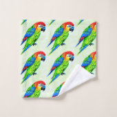 Schönes farbenprächtiges Muster Badhandtuch Set (Waschlappen)