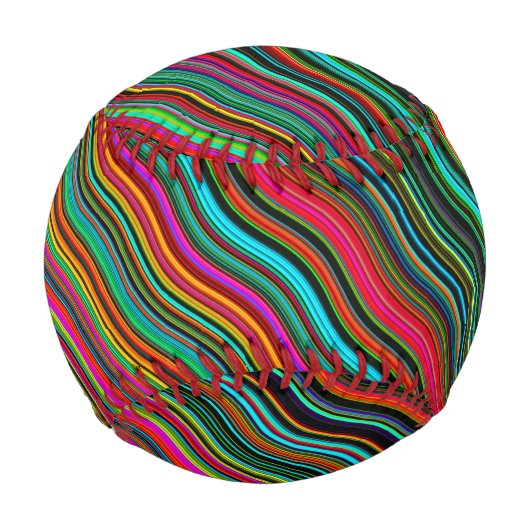 Schönes, farbenprächtiges Muster Baseball (Vorderseite)