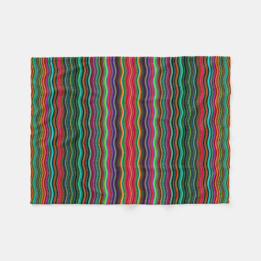 Schönes, farbenprächtiges Muster Fleecedecke (Vorderseite (Horizontal))
