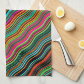 Schönes, farbenprächtiges Muster Küchentuch (Viertel Falte)