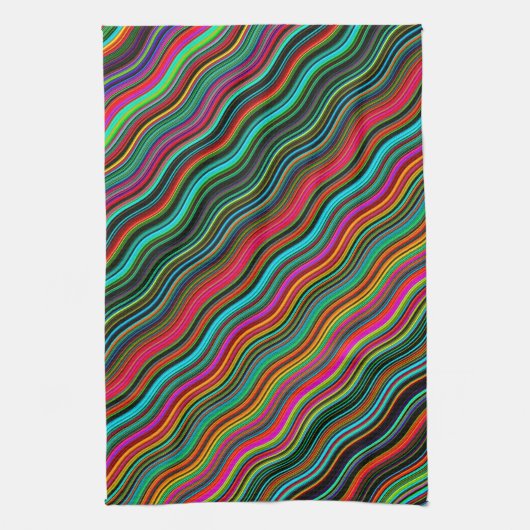 Schönes, farbenprächtiges Muster Küchentuch (Vertikal)