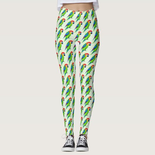Schönes farbenprächtiges Muster Leggings (Vorderseite)