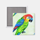 Schönes farbenprächtiges Muster Magnet (Vorderseite/Rückseite)