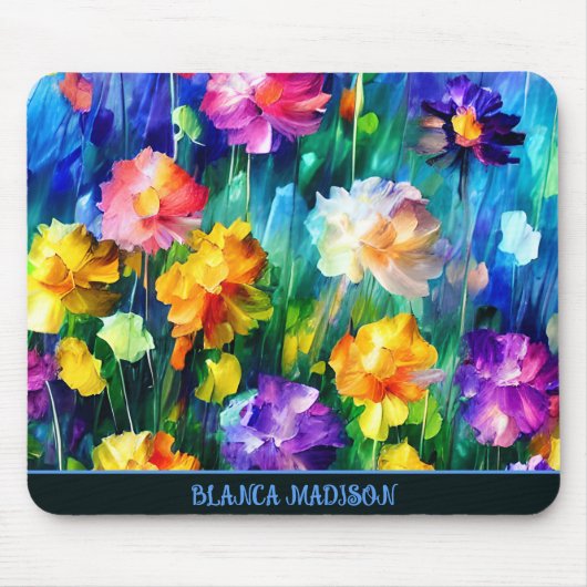 Schönes farbenprächtiges Muster Mousepad (Vorne)