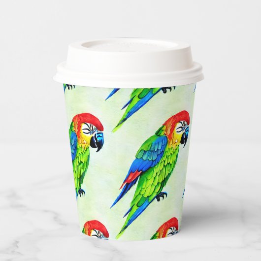 Schönes farbenprächtiges Muster Pappbecher (Links)