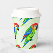 Schönes farbenprächtiges Muster Pappbecher (Vorderseite)