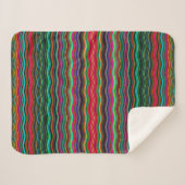 Schönes, farbenprächtiges Muster Sherpadecke (Vorderseite (Horizontal))