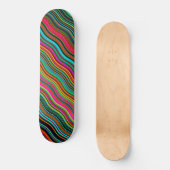 Schönes, farbenprächtiges Muster Skateboard (Vorderseite)