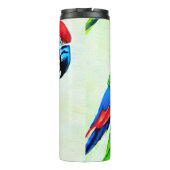 Schönes farbenprächtiges Muster Thermosbecher (Rückseite)