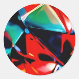 Schönes Farbenspiel Runder Aufkleber