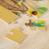 schönes farbiges Henneblumenpuzzlespiel Puzzle (Seite)