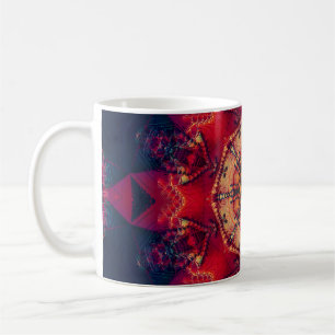 Schönes farbiges Kaleidoskop nahtlos illustriert Kaffeetasse