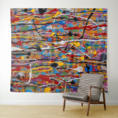 schönes farbiges Splint-Muster Wandteppich (Beispiel (Horizontal))