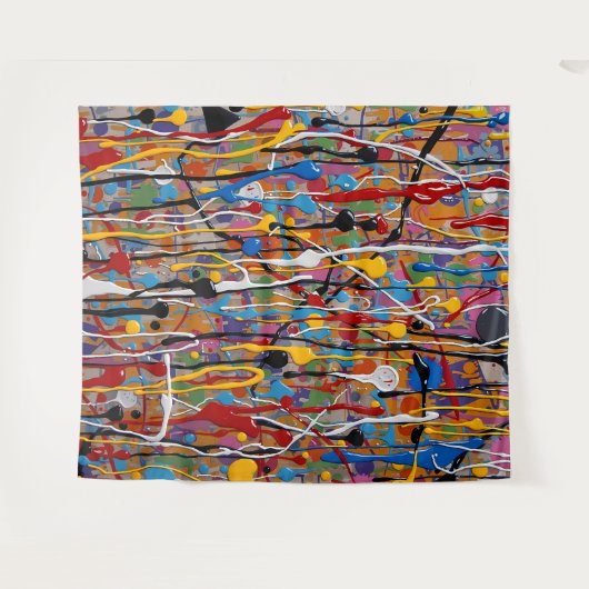 schönes farbiges Splint-Muster Wandteppich (Vorderseite (Horizontal))